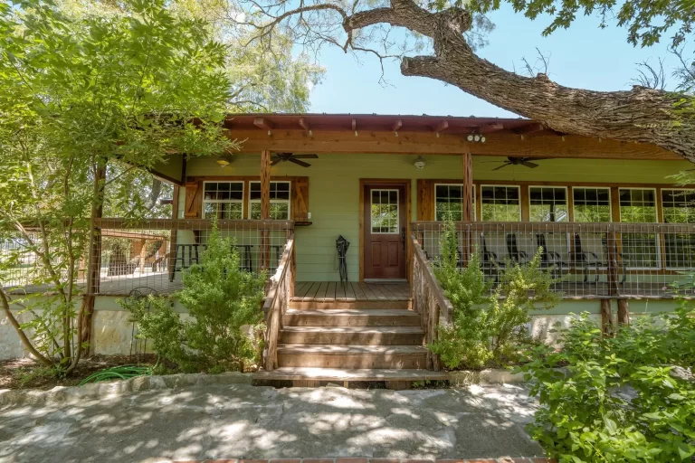a back entrance to a house