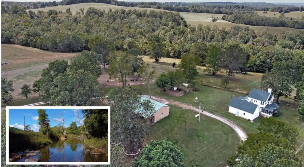Large Ranch & Farm with Live Water &  Home for Sale in S MO