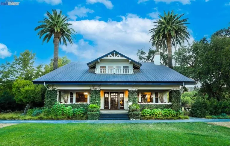 craftsman home with event barn